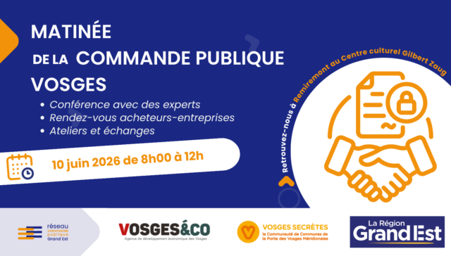 matinée de la commande publique vosges 10 juin 2026 à l'espace culturel Gilbert ZAug à remiremont à partir de 8h