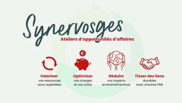 Synervosges : ateliers d'opportunités d'affaires ecologie sur l'écologie industrielle et territoriale dans les Vosges